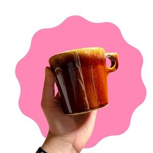 Vintage Brown Ceramic Mug